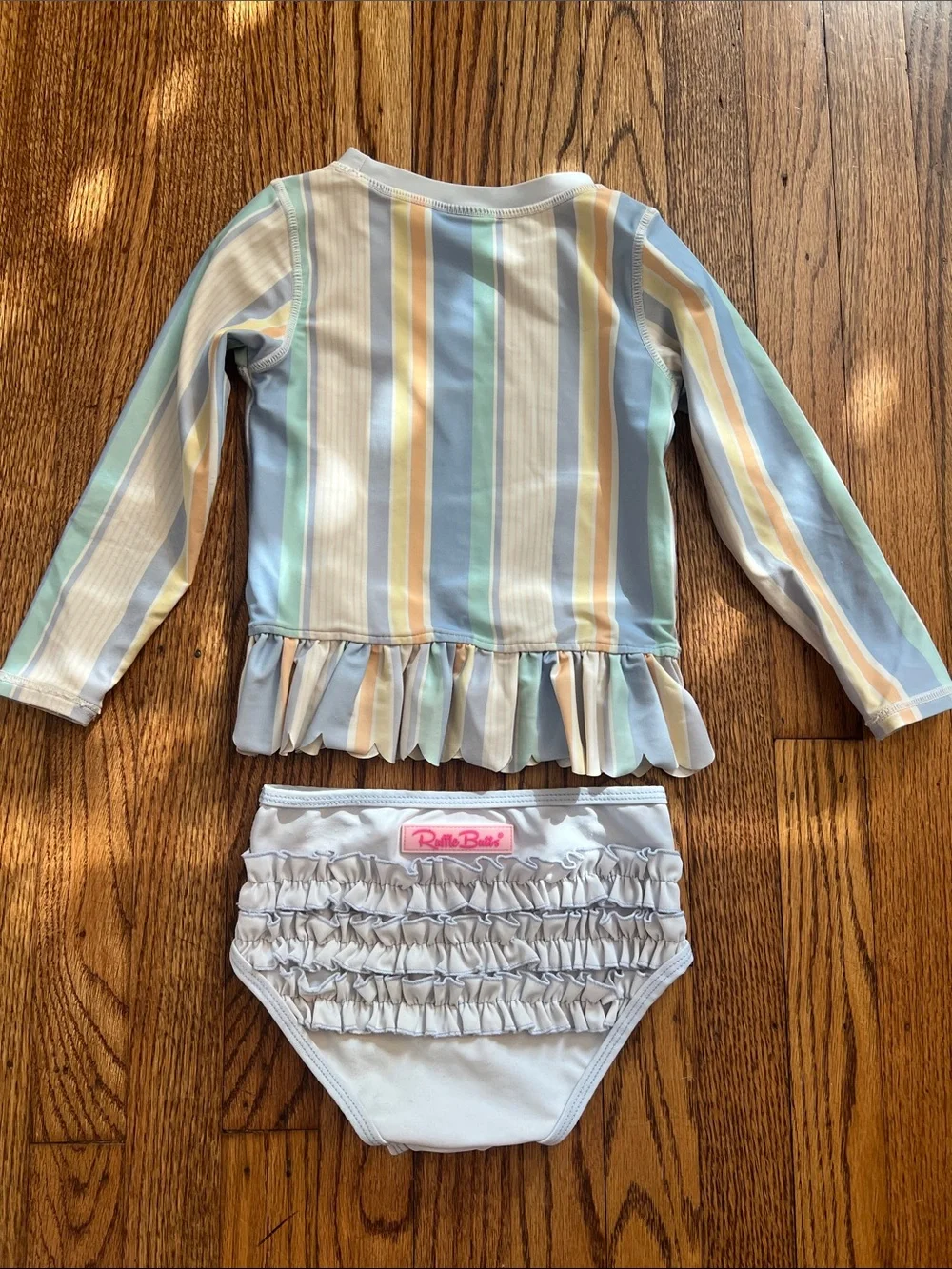 Ruffle Butts Toddler Girls Swim Suit Bundle, 3T